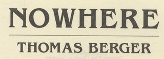 Nowhere - 1st Edition/1st Printing