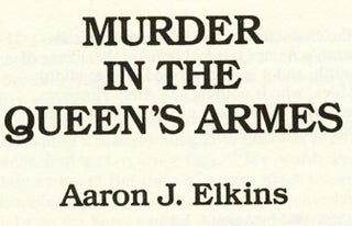 Murder In The Queen's Arms - 1st Edition/1st Printing