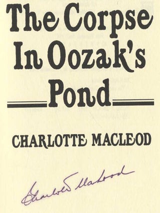The Corpse In Oozak's Pond - 1st Edition/1st Printing