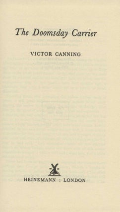 The Doomsday Carrier - 1st Edition/1st Printing