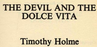 The Devil And The Dolce Vita