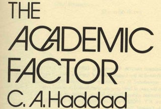The Academic Factor - 1st Edition/1st Printing