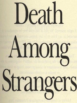 Death Among Strangers - 1st Edition/1st Printing