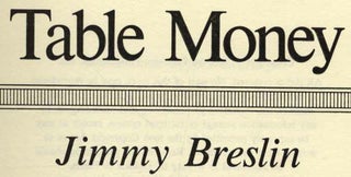 Table Money - 1st Edition/1st Printing