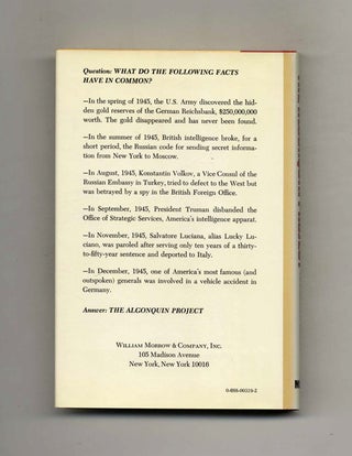 The Algonquin Project - 1st Edition/1st Printing