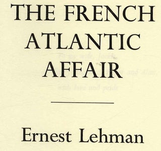The French Atlantic Affair - 1st Edition/1st Printing