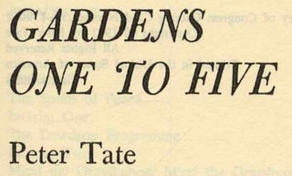 Gardens One To Five - 1st Edition/1st Printing