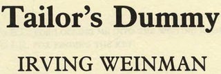 Tailor's Dummy - 1st Edition/1st Printing