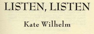 Listen, Listen - 1st Edition/1st Printing