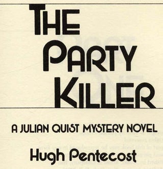 The Party Killer - 1st Edition/1st Printing