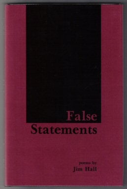 Book #11433 False Statements - 1st Edition/1st Printing. Jim Hall.