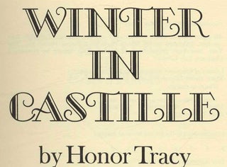 Winter In Castille - 1st Edition/1st Printing