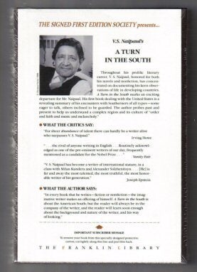 Book #12063 A Turn In The South - 1st Edition/1st Printing. V. S. Naipaul