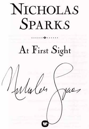 At First Sight - 1st Edition/1st Printing