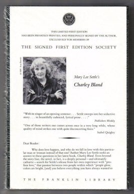 Book #12079 Charley Bland - 1st Edition/1st Printing. Mary Lee Settle