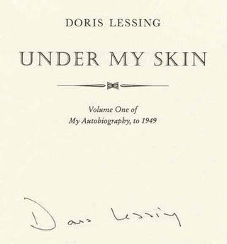 Under My Skin: Volume One of My Autobiography to 1949 - 1st US Edition/1st Printing