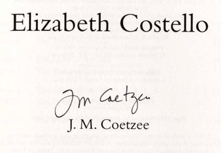 Elizabeth Costello - 1st American Edition/1st Printing