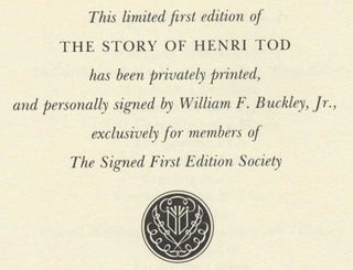 The Story of Henri Tod - 1st Edition/1st Printing