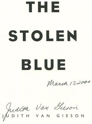 The Stolen Blue - 1st Edition/1st Printing