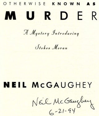 Otherwise Known As Murder - 1st Edition/1st Printing