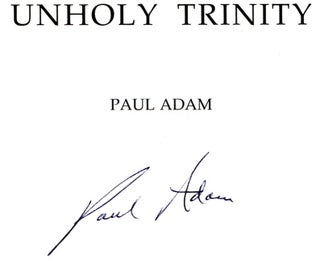 Unholy Trinity - 1st Edition/1st Printing