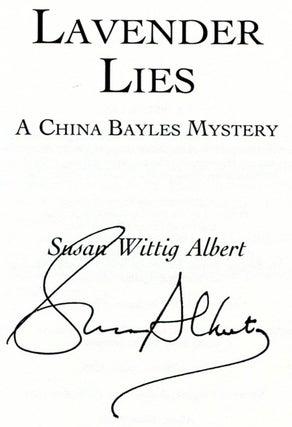 Lavender Lies - 1st Edition/1st Printing