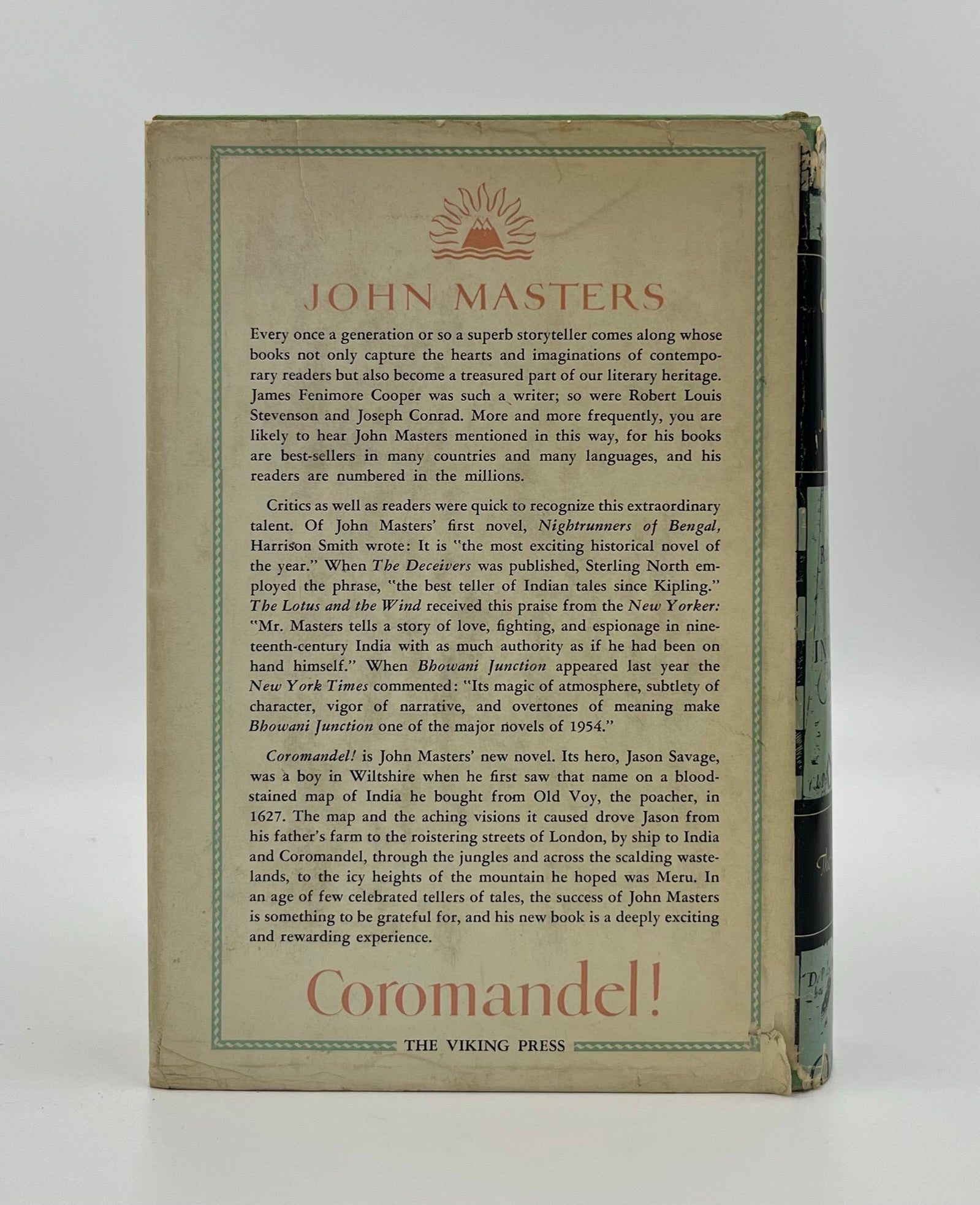 Coromandel 1st Us Edition 1st Printing John Masters Books Tell