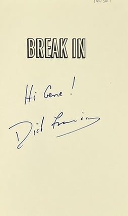 Break In 1st Edition/1st Printing