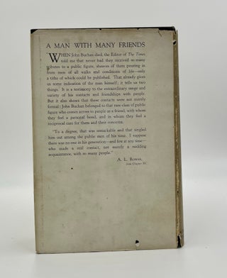 John Buchan by His Wife and Friends 1st Edition/1st Printing