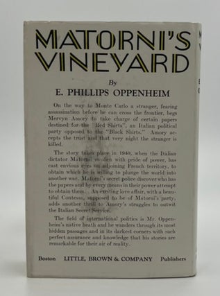Matorni's Vineyard - 1st Edition/1st Printing