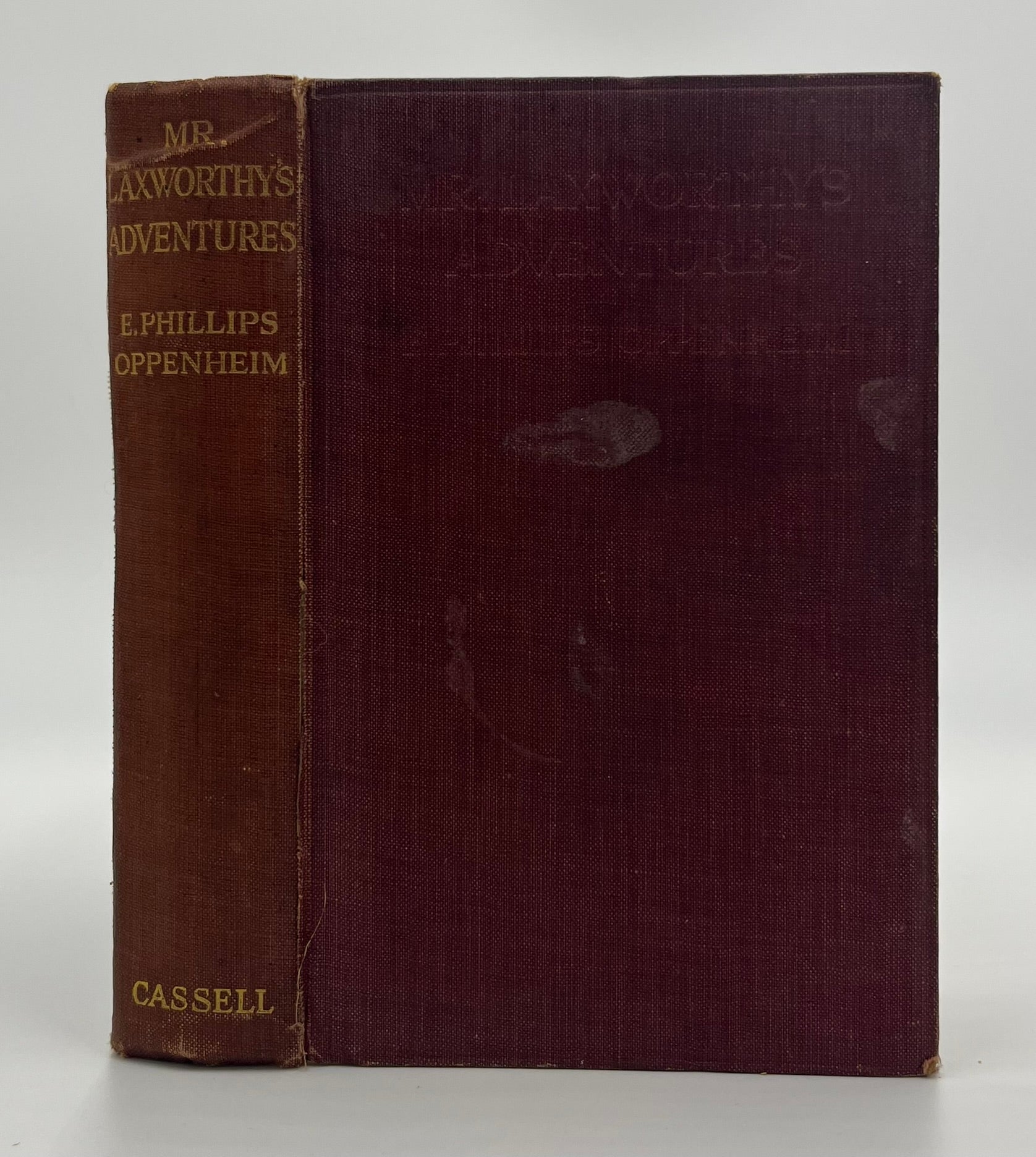 Book #160517 Mr. Laxworthy's Adventures. E. Phillips Oppenheim.