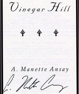 Vinegar Hill - 1st Edition/1st Printing