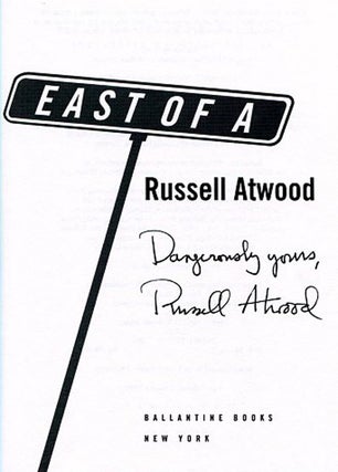 East of A - 1st Edition/1st Printing
