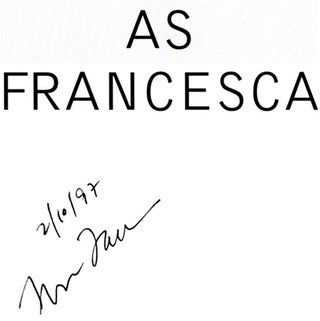 As Francesca - 1st Edition/1st Printing