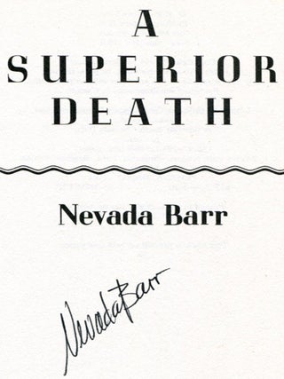 A Superior Death - 1st Edition/1st Printing