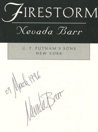 Firestorm - 1st Edition/1st Printing