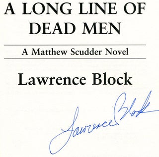 A Long Line of Dead Men - 1st Edition/1st Printing