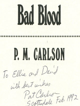 Bad Blood - 1st Edition/1st Printing