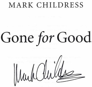 Gone For Good - 1st Edition/1st Printing