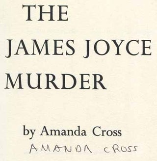 The James Joyce Murder - 1st Edition/1st Printing