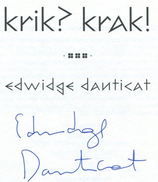 Krik? Krak! - 1st Edition/1st Printing