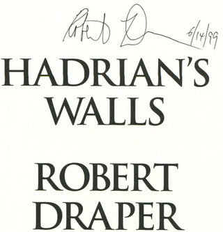 Hadrian's Walls - 1st Edition/1st Printing