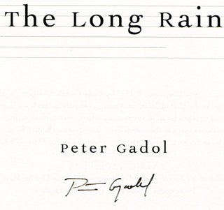 The Long Rain - 1st US Edition/1st Printing