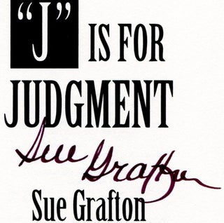 "J" Is For Judgment - 1st Edition/1st Printing