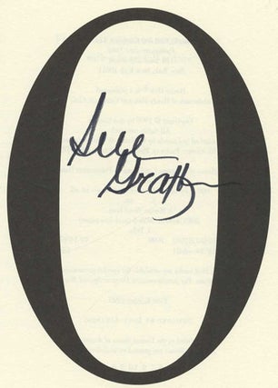 O Is For Outlaw - 1st Edition/1st Printing