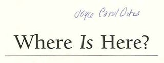 Where Is Here? - 1st Edition/1st Printing