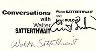 Sleight Of Hand: Conversations With Walter Satterthwait - 1st Edition/1st Printing