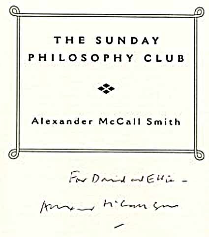 The Sunday Philosophy Club 1st US Edition 1st Printing