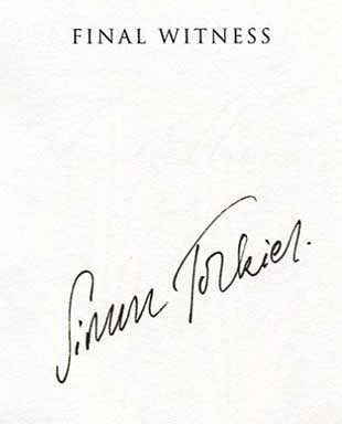 Final Witness - 1st Edition/1st Printing