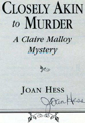 Closely Akin to Murder - 1st Edition/1st Printing